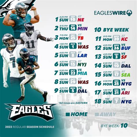 eagles schedule leaks|Eagles 2024 schedule leaks tracker